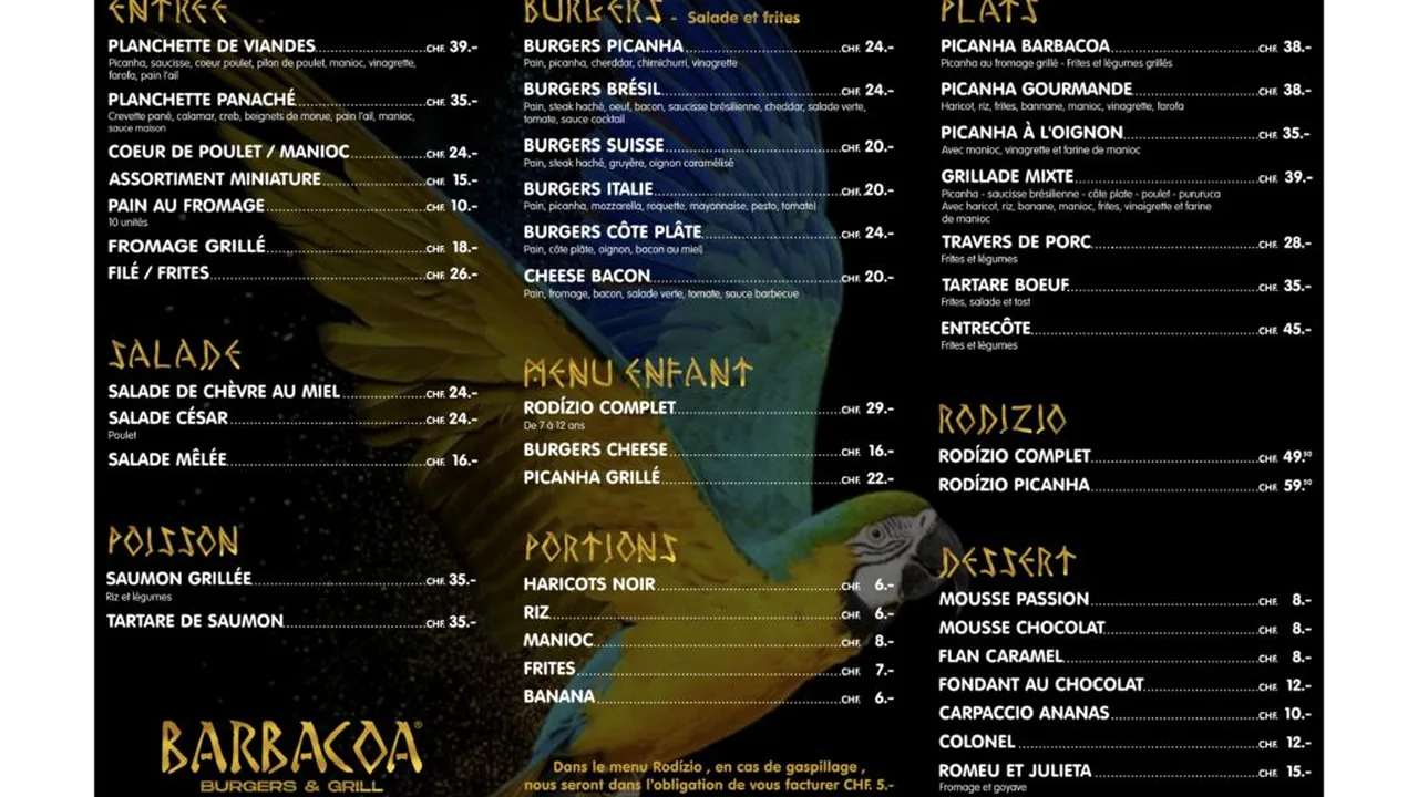BARBACOA BURGERS & GRILL Genève